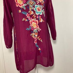 Johnny Was Woman's Tunic Sz M